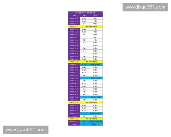 详解新赛季中超完整比赛安排及山东鲁能最新详细赛程一览表全集